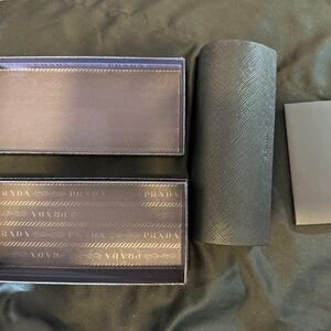 Prada sunglasses glasses frames case box set Black